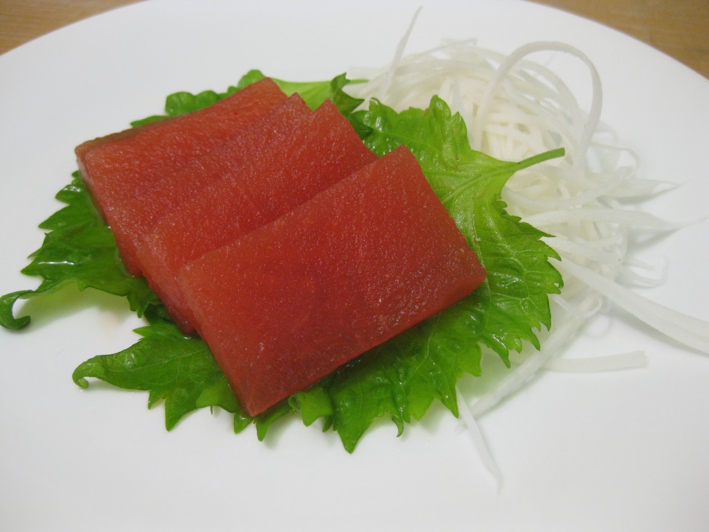 Vietnamese Compressed Watermelon Sashimi And Compressed 